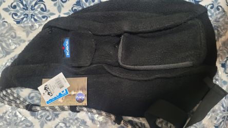 KAVU Fleece Sling Bag Black