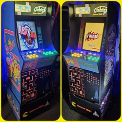 Custom Galaga and Ms Pac Man Arcade 1up With Over 12,000 Games