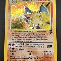 Charizard Holo 2nd Edition Pokemon Card