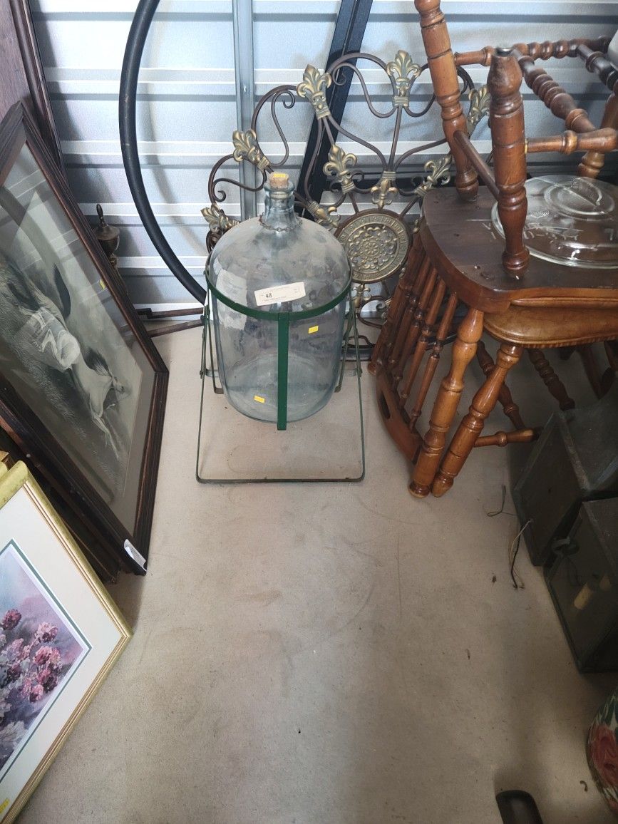 Vintage H2o Bottle On Stand