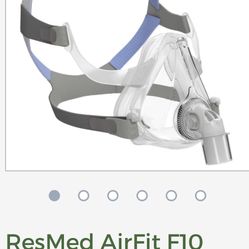 New ResMed AirFit F10 Full Face CPAP Mask with Headgear