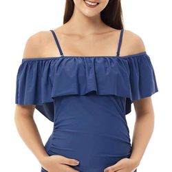 NUUR Maternity Swimsuits One Piece Bathing Suit Pregnancy Swimwear for Pregnant Women