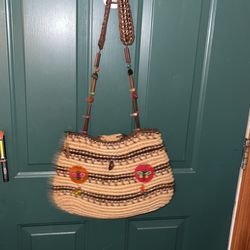 Straw Beaded Bag