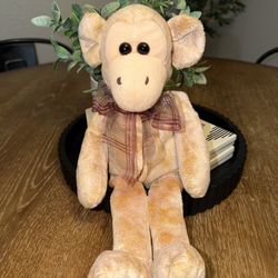 Vintage 1999 Commonwealth Hug A Plush Monkey Brown Stuffed Animal 19"