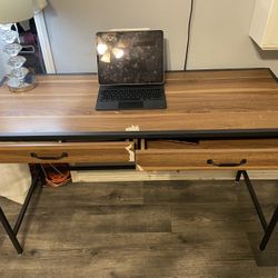 Desk with drawers