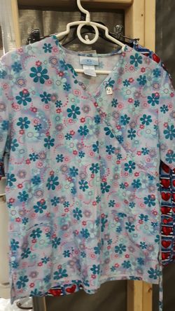 Medium size scrub shirt