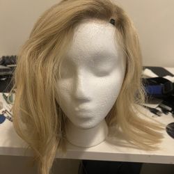 Real Hair Wig W/ Foam Mannequin Head