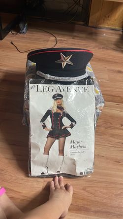 Major Mayhem: Leg Avenue Major Mayhem Costume Women’s Large, Dress and Officer Hat, Halloween Price: $40