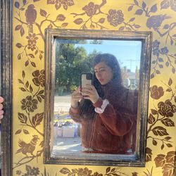 Vintage Hand Painted Mirror 