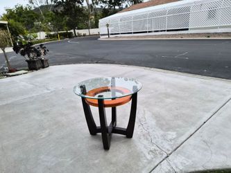 Coffee/Cocktail Table Wood Glass Top (Macy's)
