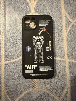 Astronaut NASA Space Black Patterned Case for iPhone 13 Silicone Rubber