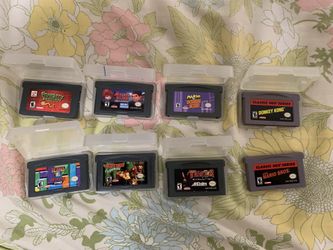 Gameboy games and bag