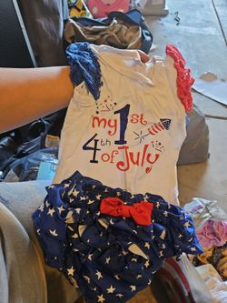 Lots of baby girls clothes.