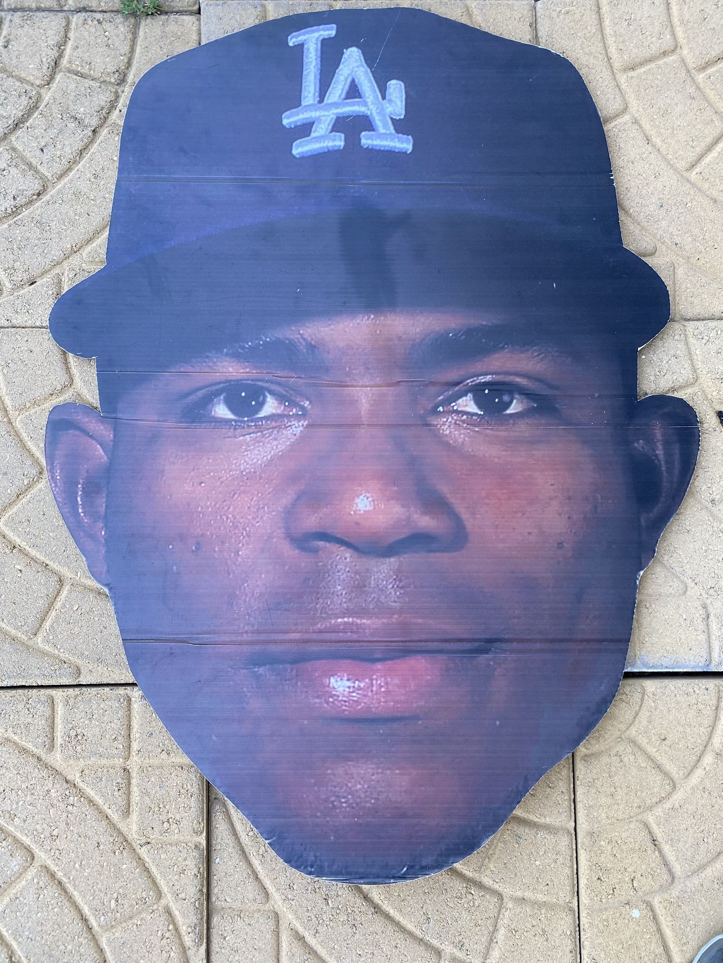Yasiel Puig MLB Los Angeles Dodgers FATHEAD Cut Out Fan Sign Big Face Baseball