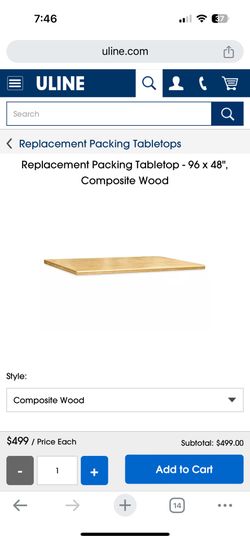 (3) 48x96 packing table Tops composite 