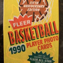 1990 Fleer Basketball UNOPENED PACK..............MICHAEL JORDAN?