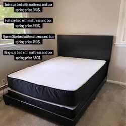 Brand New Complete Bed With Orthopedic Mattress For $350