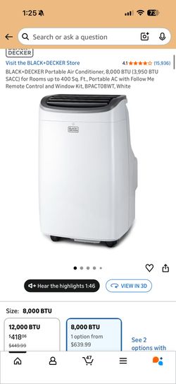Black + Decker Portable AC