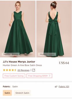 JJ's House Merya Junior Girls Satin Dress