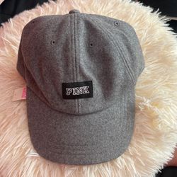 Grey Pink Hat
