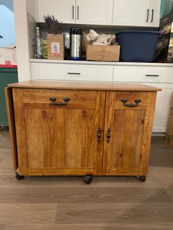 Sewing table with storage
