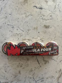 Spitfire formula four conical fulls 54mm 101 duro skateboard wheels.