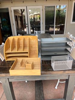 Desk Organizers  $15 each set