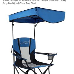Never used Beach Or Camping Chair Blue Has Been In Garage 