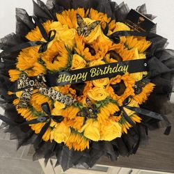 Mixed Bouquets Rose Sunflower Ramo Buchon 