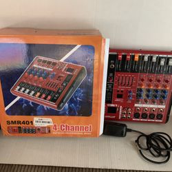 DSP Echo Professional Mixer SMR401 4-Channel 
