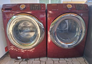 Samsung washer front loader extra large capacity and gas dryer set