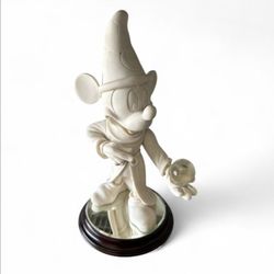 ✨️RARE✨️ Disney Sorcerer Mickey Fantasia Sculpture By A. Giannelli, Italy 11.5inches
