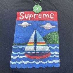 Supreme Sailboat Tee Black Size S