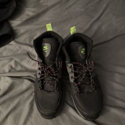 Pink/Green Nike Boots (Size 11 Men )