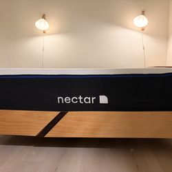 Queen Slash/Bed and Nectar Mattress