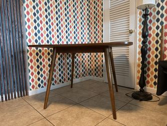 Scandinavian style wooden table