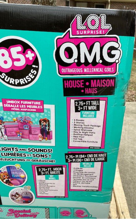 LOL Surprise OMG House of Surprises New Real Wood Dollhouse, Assembly  Required for Sale in Sugar Hill, GA - OfferUp