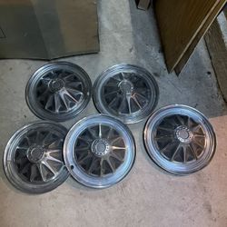Set Of 5 Hubcaps For Vintage AMC