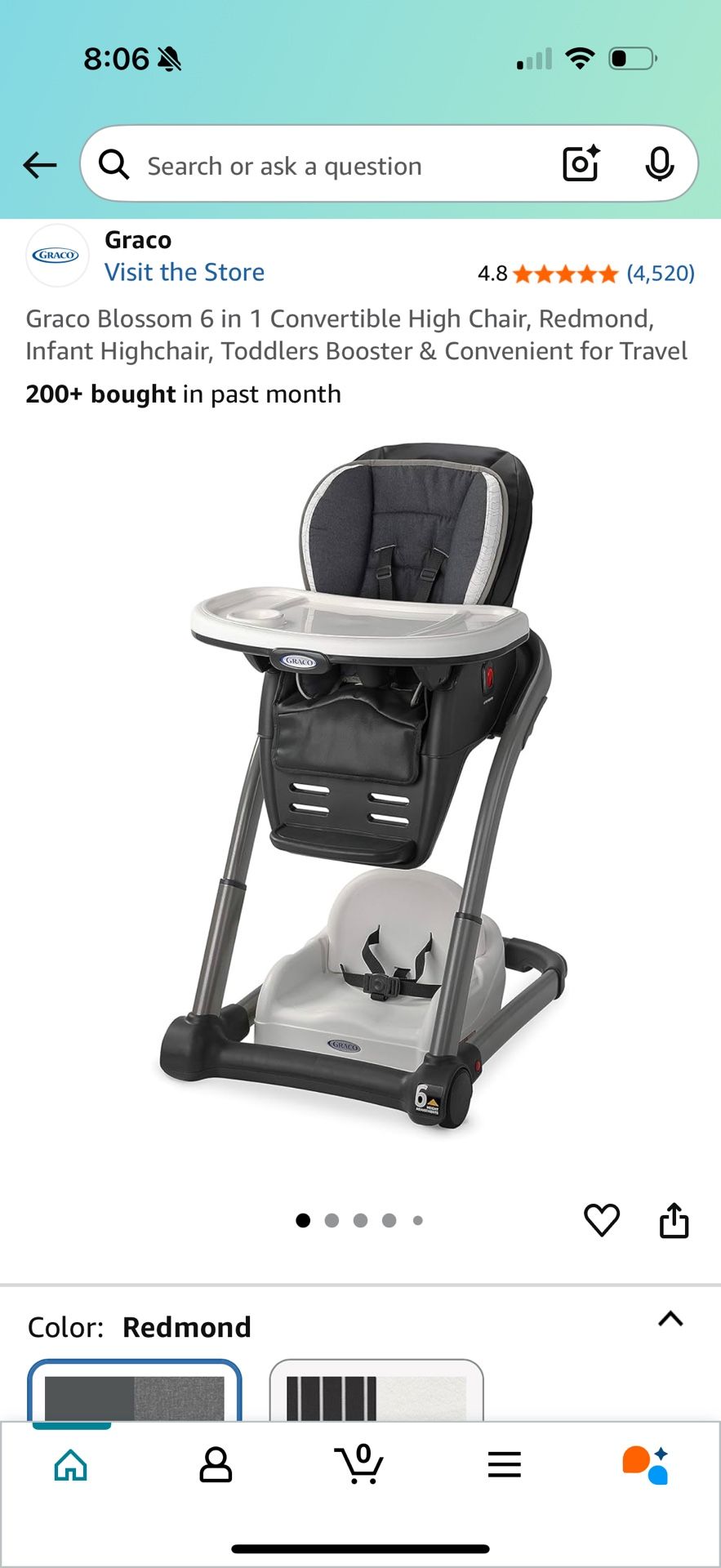 Graco Convertible High Chair