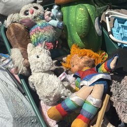 Box Of Random Dirty Stuffed Animals 