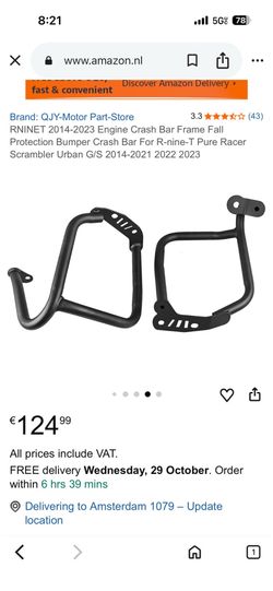 Motor cycles engine crash protection