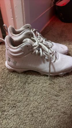 White Under Armor Football Cleats (Linemen)