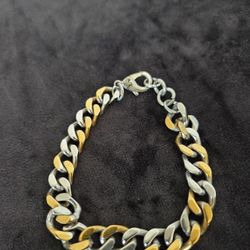 Armani Exchange AX Men's 2 Tone Bracelet 