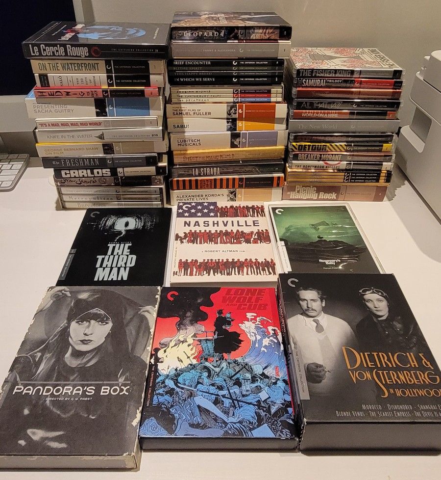 DVDs, Bluray, Criterion Collection, sets