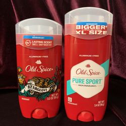 Lot of 2 Old Spice High Endurance Deodorant