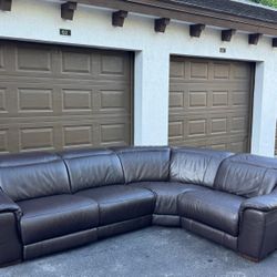 Sectional Sofa/Couch - Brown - Recliners - Delivery Available 🚛