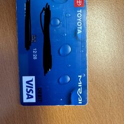 TOYOTA MIRAI GAS CARD 