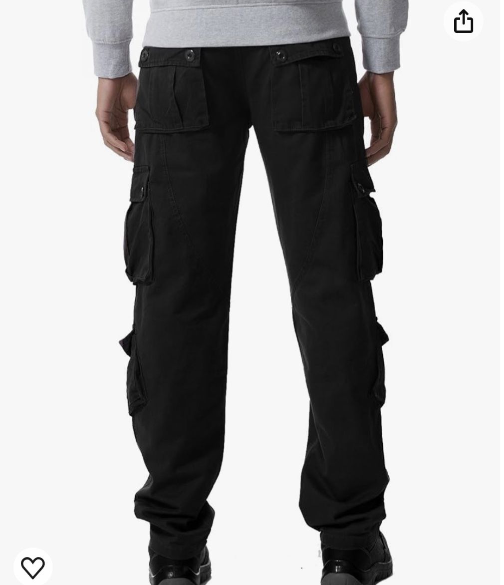 Men's 8-Pocket Thermal Fleece Lined Overalls, Outdoor Casual Pants