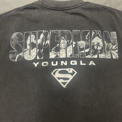Men’s YOUNGLA x Superman Oversized T-Shirt - Size Medium
