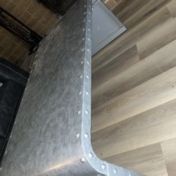 Galvanized Metal Coffee Table 